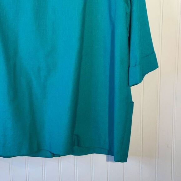 Vintage Alice Stuart One Button Blazer Jacket Women's size X-Large Green Office - Picture 12 of 12